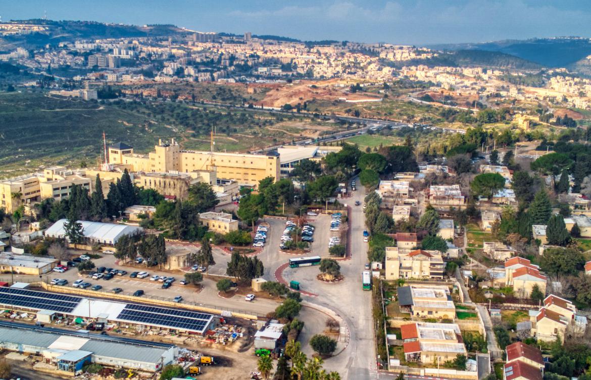 רמת רחל על רקע ירושלים (צילום 